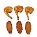 HUELE 6pcs Artificial Food Fake Chicken Wings and Legs for Kitchen Home Party Decoration Market Display Photography Props Kids Play Food Toy