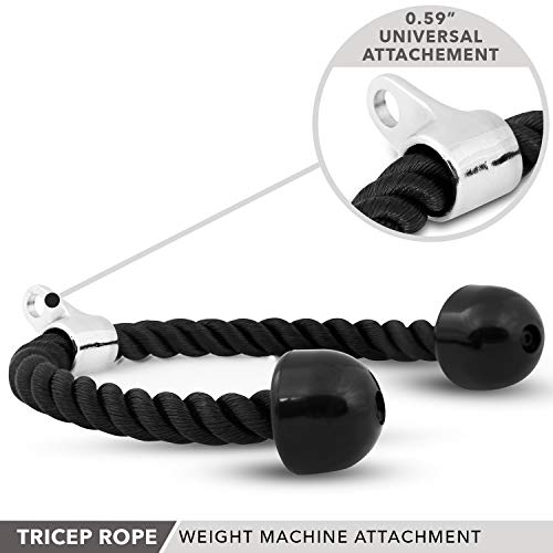 Day-1-Fitness-Tricep-Rope-with-Nylon-27-Steel-Attachment-Rubber-Ends-for-Cable-Attachment-Easy-Grip-Non-Slip-Rope-Pull-Down-Attachment-for-Triceps-Biceps-Back-Equipment-for-Weight-Lifting