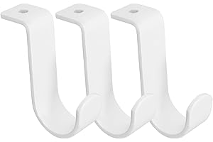 STAHAD 3pcs Heavy Duty Adjustable Curtain Rod Brackets Wall Mount Metal Holders for Roman Rods in Office