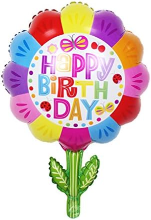 5 Pcs Children's toys flowers happy birthday balloons party decoration (20inch)