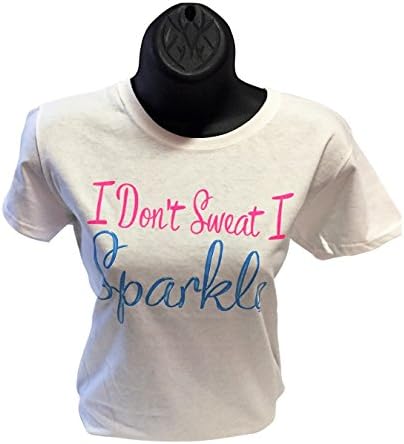 I Don't Sweat I Sparkle (2Xl, White)