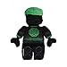 LEGO Ninjago Lloyd Warrior Character Shaped Soft Plush Cuddle Pillow, Green/Black