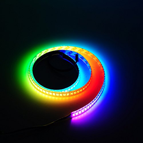 Btf-lighting 3.2ft apa102 144 pixels/leds waterproof ip65 black p…