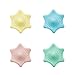 EXCEL-LEADER Shower Drain Hair Catcher Hair Stopper Drain Protector,Hexagonal Starfish Shaped Rubber Sink Strainer,4 Pack