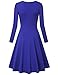 Cocktail Dress, Laksmi Women's Long Sleeve High Fashion Cocktail Dress for Autumn Royal Blue Medium