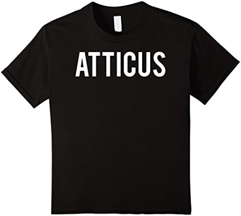 Kids Atticus T Shirt - Cool new funny name fan cheap gift tee 8 Black