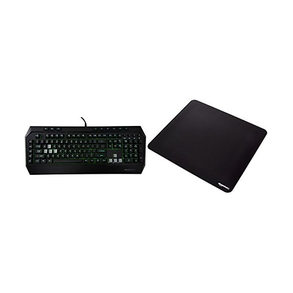 Amazon Basics Gaming Keyboard and XXL Mouse Pad Bundle MK STORE