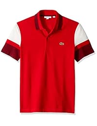 Lacoste S   S Colorblock Strech Piqué Slim Fit Polo para hombre