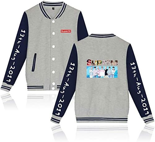 SuperM Lee Tae-min Lucas Baekhyun Taeyong Mark Lee Kai Ten New Team Harajuku Kpop Hoodies Baseball Jacket 18 August 2137