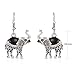 Miraculous Garden Womens Vintage Silver Ethnic Tribal Elephant Boho Pendant Necklace Drop Earrings Link Bracelet Jewelry Sets (Black)