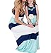 Summer Cute Mommy and Me Boho Striped Chevron Maxi Dresses