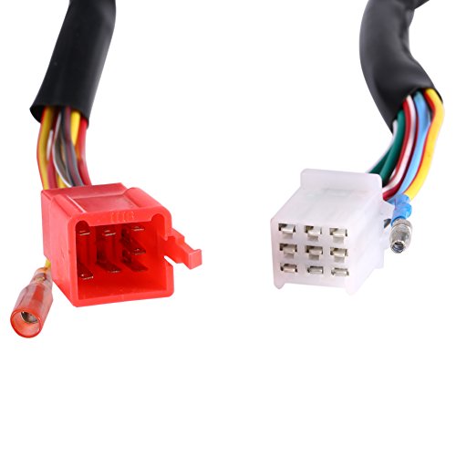 Motorcycle Switch Assembly, Universal 7/8'' Motorcycle Left Right Handlebar Headlight Horn Turn Signal Light ON/OFF Control Start Switch