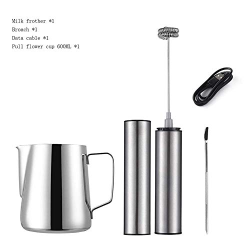 Elektrischer Schneebesen, handgehaltener Milchaufschäumer, Single Double Spring Whisk Heads aus rostfreiem Stahl…