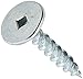 FastCap PowerHead Wood Screws with Oversized Flat Head - Self-Tapping Point - 1.25-Inch, T20 Torx Drive, Zinc Finish, 200-Pack - 99974