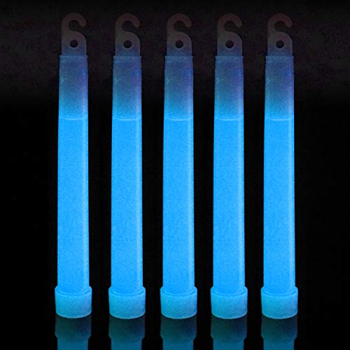 IncrediGlow 6 Inch Glow Sticks Bulk Pack | Long Lasting 8-12 Hours Bright Chemical Lights | Industrial Grade Emergency Light Sticks | Glow in The Dark Lightsticks