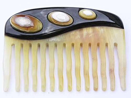 Wide Tooth Sheep Horn Comb Wihtout Handle Good for Hair