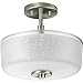 Progress Lighting P2851-09 Alexa Close-to-Ceiling, 12-1/4-Inch Diameter x 11-Inch Height, Brushed Nickel