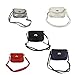 Fashion Story Women Mini Small Adjustable Crossbody Satchel Shoulder Handbag (White)