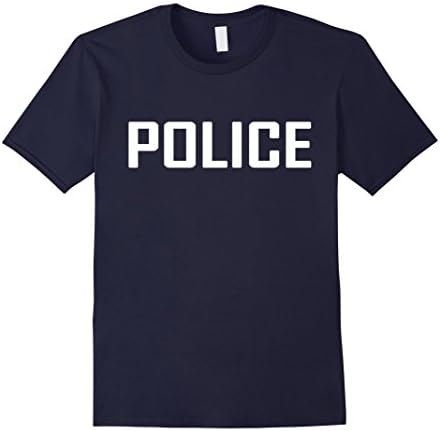 Mens Police Shirt for Halloween Costume Small Navy