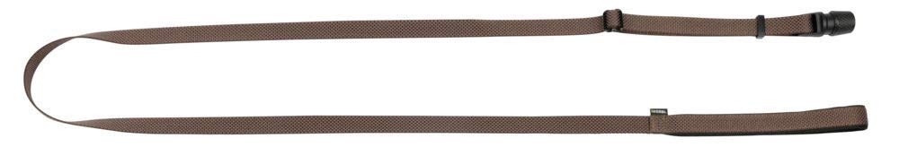 GOLEYGO dog leash Flat, brown size M 1.4-2m, secure magnetic lock, incl. Adapter pin, dog leash for small and large dogs up to 60kg, maximum load 200kg