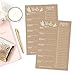 Hadley Designs Rustic Weekly Meal Planning Calendar Grocery Shopping List Magnetic Pad for Fridge, Family Pantry Food Menu Board Organizer, Week Diet Prep Planner Tool, What to Eat Dinner Notepad