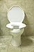 Big John Toilet Seat 2445263-3W Open Front with Cover Bariatric Toilet Seat, White
