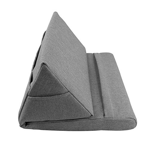 Sumerlly 1 Pcs Colorful Foldable Tablet Holder Book Stand Foam Lap Rest Reading Cushion Gray