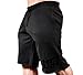 Monsta Clothing Co. Men Workout (HRD-LVN HardLivin) Gym Sweat Shorts (G:BK-A:BK) Black/Black