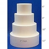Oasis Supply 4 Piece Round Fake Cake Set / Dummy Cake Set (5