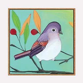 Framed Canvas Wall Art for Living Room, Bedroom Beautiful Watercolor Birds Canvas Prints for Home Decoration Ready to Hanging - 16x16 inches