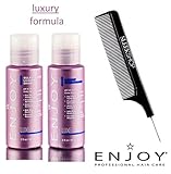 Enjoy LUXURY SHAMPOO & CONDITIONER Duo SET, LUXE Color-Holding Formula, Sulfate-Free (STYLIST KIT) pH 5.0-6.0 (2 oz - TRAVEL DUO KIT)