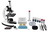 Pearington Kids Beginner Metal Microscope Set- Kid's Stem Toys, Educational Gifts, Science Kits- 58 Piece Accessory Kit and Case- with LED Light; 120X, 240X, 300X, 480X, 600X, and 1200X Magnification