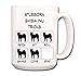 Shiba Inu Stubborn Tricks Large 15 oz Coffee Mug