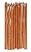 ZXUY 12pcs 6" Bamboo Handle Crochet Hook Knit Craft Knitting Needle Weave Yarn 3-10mm primary