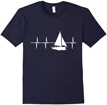 Men's Sailing In A Heartbeat T-Shirt XL Navy