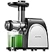 Juicer Masticating Juicer, Aicook Juice Extractor, Cold Press Juicer Machine, Higher Juicer Yield and Drier Pulp, with Quiet Motor and Reverse Function, Easy to Clean with Brush
