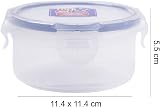 LocknLock HPL932 Round Storage Container 300 ml Clear Blue view 6
