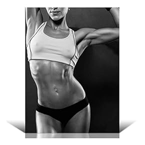 Sexy Fitness Model with Toned Physique - Wall Mural, Removable Sticker, Home Decor - 24x32 inches