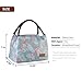 Buringer Reusable Insulated Lunch Bag Cooler Tote Box Meal Prep for Men & Women Work Picnic or Travel （Blue Flamingos）