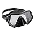 ZMZ DIVE Adult Snorkel Set, Tempered Glass Diving Mask and Dry Snorkel, Adjustable Anti-Leak Anti-Fog Design Panoramic Scuba Mask, with Food-Grade Silicone for Freediving Snorkeling (Black)