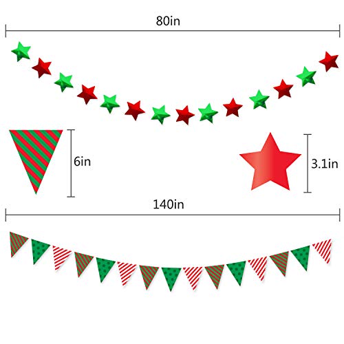 3 Christmas+Garland+Decoration+Supplies+Wonderland