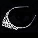 OUFO Crystal Tiara for Girls Sliver Flower Rhinestone Crowns Royal Hair Jewelry Decor Vintage Wedding Tiaras Princess Headband Birthday