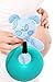 Baby Teething Necklace - Best Teether Necklace for Nursing Moms. Organic, BPA free, Silicone, Natural Teether Ring Donut Pendant for mom to wear. Turquoise. 100% Satisfaction Guaranteed