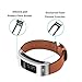C2D JOY Leather Strap Compatible with vivofit&vivofit 2 Activity Tracker Bands Replacement Watchband with Metal Case-Brown(M&L)