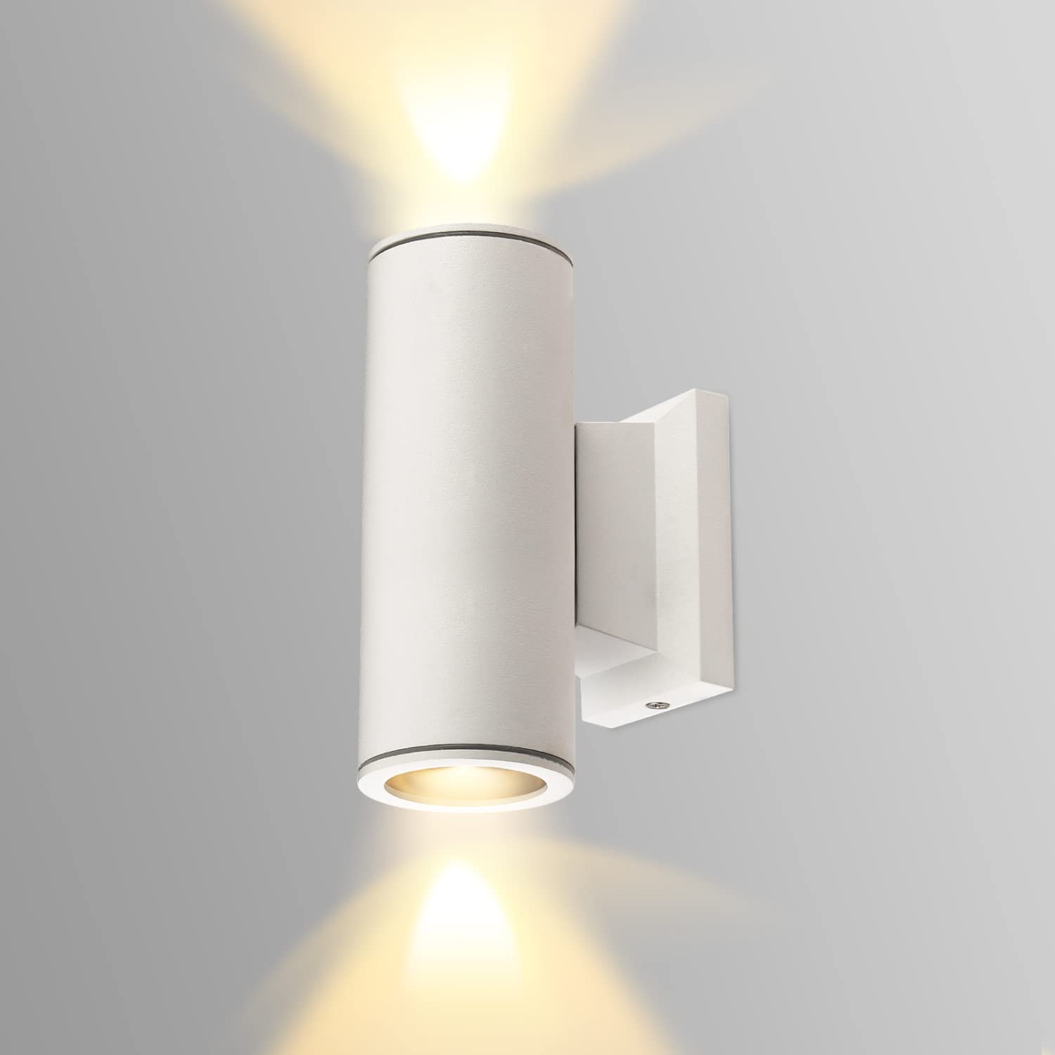 Aigostar Outdoor Wall Lights Mains Powered, IP65 Up Down Outside Lights Exterior Wall Sconce, Aluminum Indoor Wall Lights Max 35W GU10 Wall Light for Front Door, Garage, Porch, Garden, Balcony, Patio