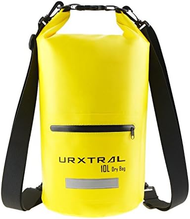 URXTRAL Waterproof Roll Top Dry Bag Floating Dry Compression Sack Keeps Gear Dry for Kayaking, Canoeing, Beach, Rafting, Boating, Snowboarding, Hiking, Camping and Fishing - 10 Liter