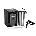 Travel Coffee Cup - Onebttl Woda 20 oz Insulated Tumbler, Stainless Steel Double Wall Vacuum Travel Mug + Easy-to-Grip Handle + Flip Top Spill proof Lid + Straw