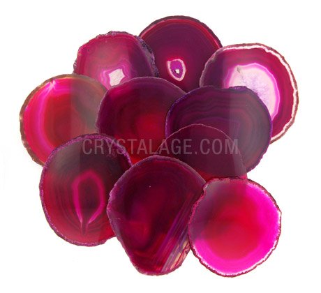 Agate Slice Pink - Large