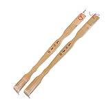 Rely2016 Pack of 2 Extra Long Bamboo Back Scratchers 18 Inch Backscratcher, Great Parents Gift