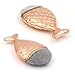 Sunbowstar Multifunction Mermaid Fish Scale Makeup Brush New Fashionable Style Fishtail Bottom Brush Powder Cheeks Blush Makeup Cosmetic Brushes Tool (Pack of 1, Rose Gold)